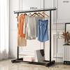 Secador de Ropa Plegable de Pie para Interiores con Barra Única, Colgador de Ropa para Dormitorio, Soporte Sencillo para Secar Ropa en Casa