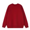 Suéter rojo para el año zodiacal, unisex, otoño e invierno, cuello alto, forro polar, tejido de punto liso para Año Nuevo, directo de fábrica, al por mayor