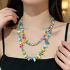 Collar de doble uso de lujo ligero estilo francés para mujer, cadena larga versátil de alta gama para suéter, accesorio para el cuello de diseño de nicho
