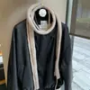 Cachecol Longo de Lã Fina com Corda Dupla de Cor Sólida para Mulheres Design de Nicho Estilo Coreano Atmosfera Fashionável Cachecol Baguete Tricotado