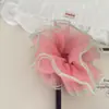 Nian Nian Estilo Coreano Fresco e Doce Multicamadas Organza Crianças Anel de Cabelo Bola Corda de Cabelo Anel de Intestino Grosso
