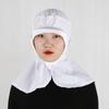 Gorro a Prueba de Polvo para Trabajo en Fábrica de Alimentos, Gorro tipo Pañuelo para la Cabeza, Chal Unisex para Procesamiento en Taller, Gorro Elástico Blanco con Capucha, Uso Profesional