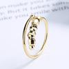 Amazon nuevo cuentas micro micro círculo giratorio círculo único espiral rotación libre anillo anti-estrés ansiedad anillo anillo