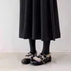 Zapatos Mary Jane planos y mullidos de estilo francés para mujer, nuevo modelo de invierno 2026, zapatos cálidos de algodón y lana de cordero para uso en exteriores