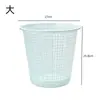Cubo de basura de plástico hueco para sala de estar y dormitorio, papelera para residuos de papel, cesta simple sin tapa para papel higiénico, cubo de basura de limpieza