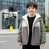 Chaqueta Acolchada de Algodón para Niño Abrigo de Invierno 2025 Nuevo Estilo Chaqueta Acolchada de Algodón para Bebé Niño Invierno Forrada de Felpa Engrosada Exterior Chaqueta Acolchada de Algodón para Niña
