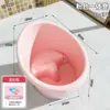 Cubo para bañar bebés grande Cubo para bañar niños cubo para bañar bebés puede sentarse cubo para nadar para el hogar niños bañera engrosada