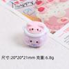 Stereo Piggy Rice Cooker Cartoon Cream Glue Acessórios Artesanais DIY Ornamentos Criativos Acessórios Resina Acessórios Material