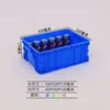 Caixa plástica de giro 400-160 com tampa, espessada, empilhável, para armazenamento e transferência de materiais em armazém de fábrica