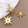 Colar Anjo Lua Zircônia Micro-Pavimentada de Cobre Estilo Europeu e Americano Pingente Pulseira Brincos Femininos Acessórios de Joias DIY Pingente