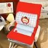 Cojín de Asiento, Soporte Lumbar, Respaldo Integrado, Cojín para Silla de Oficina, Cojín de Asiento para Silla de Dormitorio Estudiantil de Invierno, Engrosado y Antideslizante