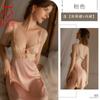 Estilo Occidental, Lujo Accesible y Camisón Sexy para Mujer, Puro Deseo con Aro de Acero, Tentación Fruncida, Pijama de Encaje Discreto para el Estado de Ánimo 1600