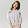 Cárdigan de Punto Kangsai Ni 100% Cachemira Pura con Botones Suéter Abrigo para Mujer Otoño e Invierno Estilo Nuevo Suave y Pegajoso Moda Abrigo