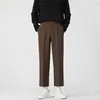 Pantalones Casuales Ajustados Rectos Nuevos Primavera/Verano 2026, Pantalones Cortos Holgados de Estilo Coreano Modernos Versátiles para Hombre