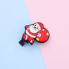 Nuevo Dibujo Animado Papá Noel Reno Caramelo Pingüino Parche de Goma Suave Pasador Adorno para el Cabello Festivo Accesorios para el Cabello de Niños