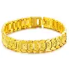 En Stock Venta Directa Pulsera Ancha de Oro Chapado Vietnamita para Hombre, Pulsera de Moda para Hombre, Venta al por Mayor desde Fabricante