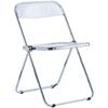Silla de Acrílico Transparente Mesa de Comedor Moderna Balcón Popular Foto Ins Maquillaje Accesible Dormitorio de Lujo Plegable Taburete Silla de Comedor