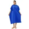 Poncho de Secagem Rápida, Veludo Dupla Face, Macio e Absorvente, Poncho com Capuz, Toalha de Banho, Poncho Quente para Troca ao Ar Livre na Beira-Mar