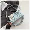 Bolso de Diseño de Nicho Transfronterizo para Mujer 2026 Nuevo Bolso Cruzado Informal Estilo Coreano Bolso de Hombro Plegado de Moda Bolso Nube