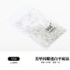 Joias para Unhas Strass Fundo Plano Diamante Transparente Diamante AB Diamante para Unhas Decoração DIY Fundo Dourado Fundo Prateado Strass de Qualidade Diamante Cor Mista