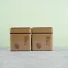 Latas de Té Blanco Cuadradas 125g Hojalata Selladas Latas de Té Caja de Embalaje Dos en Uno suit Mayoreo