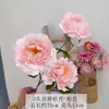 Flores de Peônia Artificiais 3 Flores Auspiciosas Peônia Atacado Peônia de Luoyang Cerimônia de Casamento Styling Flores Artificiais Fileiras de Flores Materiais para Arranjo de Flores