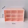 Caja de almacenamiento multicapa de nueve rejillas escritorio transparente tipo cajón dormitorio organizador de papelería caja estante de exhibición guka caja de almacenamiento