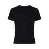 Playera Blanca de Manga Corta con Hombro Descubierto para Mujer, Invierno con Forro Polar, Ajustada, Corta, Base para Verano, Cuello Redondo