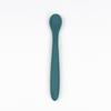 Vajilla para niños Cuchara larga de silicona con giro Cuchara flexible para entrenamiento para comer Cuchara de silicona Cuchara para alimentación de bebés