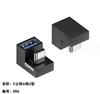Adaptador USB-TypeC 3.2 Gen2, convertidor U macho a hembra, transmisión de alta velocidad de 10 Gbps, codo en L de 90 grados.