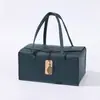 Nova caixa de presente do Ano do Dragão luxo leve bolsa de armazenamento de couro pu vermelho caixa de presente frutas secas frescas caixa de produtos de Ano Novo