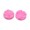 2 piezas de hojas y pétalos molde de silicona con clip para pastel, molde de azúcar, juego de combinación opcional multiestilo