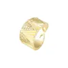 Adornos Populares Europeos y Americanos Zirconia Microincrustada Anillo Suelto Geométrico Estilo Ligero Moda Anillo de Dedo con Forma de Serpiente Personalizado para Mujeres