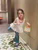 2026 Ropa Nueva de Verano para Niños Estilo Coreano Ropa Infantil Niñas Camisa de Muñeca de Lino y Algodón Top sin Mangas Chaleco