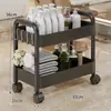 Carro Especializado para Salones de Belleza, Gabinete de Herramientas para Permanente y Tinte de Salón de Peluquería, Estante de Almacenamiento de Instrumentos Empujado a Mano, Estante de Almacenamiento para Pestañas