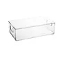 Desktop Caixa de armazenamento acrílico cosméticos lanche transparente cesta de cuidados da pele máscara dormitório organizador Sundries rack de armazenamento