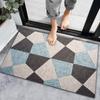 Alfombras de Piso Modernas Simples de Dibujos Animados, Alfombras de Terciopelo para la Puerta de Entrada del Hogar, Alfombras Antideslizantes y Absorbentes para Inodoro y Baño