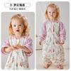 Saco de dormir grueso con contenido de seda para bebés para Otoño e Invierno, Saco de dormir de temperatura constante relleno de algodón de 200 g con piernas separadas para niños con mangas desmontables
