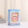 Saco de take-away para feriado transfronteiriço saco de embalagem para roupas saco de presente para festa de doces bolsa tote de papel kraft impressa atacado