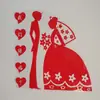 Suministros de boda decoración festiva de la habitación de bodas diseño pegatinas de palabra feliz pegatinas electrostáticas para ventana felices muebles de sala de estar de boda palabra feliz