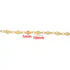 Cadena de Corazón de Melocotón Dorado Cadena de Joyería de Acero Inoxidable Cadena DIY Cadena para Collar Pulsera Cadena con Forma de Corazón Hecha a Mano Cadena Conservadora de Color Accesorios