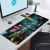 Juego Cyberpunk Tecnología Futurista Super Alfombrilla de Ratón Tecnología de Gaming para E-Sports Alfombrilla Extra Grande para Oficina Borde Antideslizante con Bloqueo