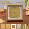 Moldura para Foto Brocado Pérola Pintura Mesa Artesanal DIY Enfeites Decorativos Moldura para Foto Estilo Chinês 8 polegadas Moldura para Foto de Madeira Vazada 6 polegadas