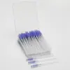 Caja de 50 Piezas Varilla de Cristal Espiral Multicolor de Un Solo Uso Cepillo para Lavar Pestañas Cejas Pestañas Doble Propósito Stock Listo Venta al por Mayor