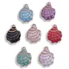 Pendente Fashion Colorido de Concha Gota de Óleo Acessórios de Joias DIY Liga Acessórios para Colar Pulseira Pingente Decorativo Venda Quente Transfronteiriça
