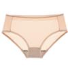 Sujetador push-up ajustable con cinta de algodón, suave, cómodo y transpirable con encaje a rayas de malla cruzada de seda Ya, ropa interior sin marcas.