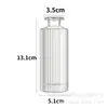 Jarrón de Cristal Repujado Vintage de Lujo de Entrada Sencilla Estilo Ins Jarrón para Mesa de Comedor Botella Decorativa Hidropónica Transparente Estilo Europeo