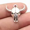 24x23mm 2,2g Cor Prata Antiga Pingente de Cabeça de Touro Acessórios DIY Liga de Zinco Venda Direta da Fábrica Mais Vendidos