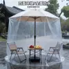 Funda de Lluvia Portátil Impermeable y a Prueba de Viento para Viajes al Aire Libre y Camping [Color Transparente] Admite Personalización y es un Superventas Transfronterizo