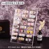 Acrílico nail art display board color plate display frame modelo de trabalho Um padrão de mármore nail art color card display board